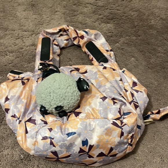 CHLOE LAMB PUFFER BAG FLORAL SEE BY CHLOE ABSOLUTELY ADORABLE SOFT AND SQUISHY - Picture 16 of 16